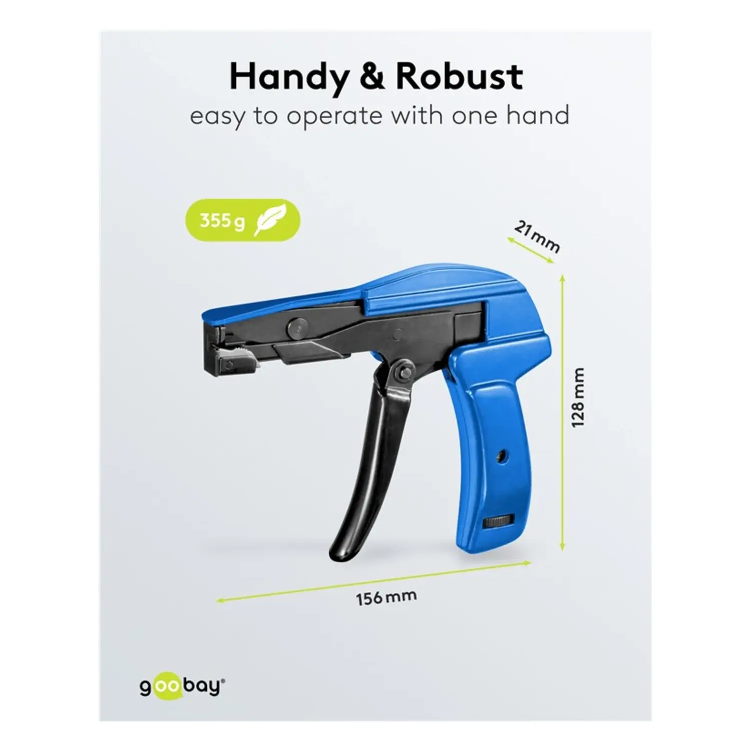 immagine Pinza Fascette Elettriche Goobay 2.2-4.8 mm | Serraggio e Taglio Automatico