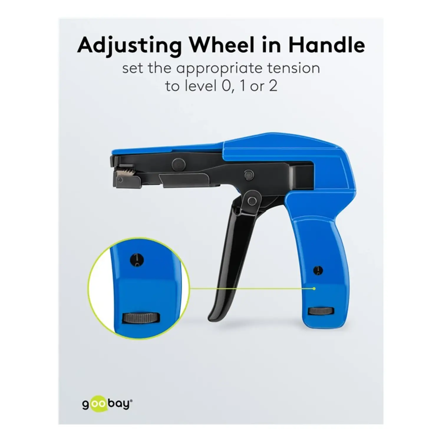 immagine Pinza Fascette Elettriche Goobay 2.2-4.8 mm | Serraggio e Taglio Automatico