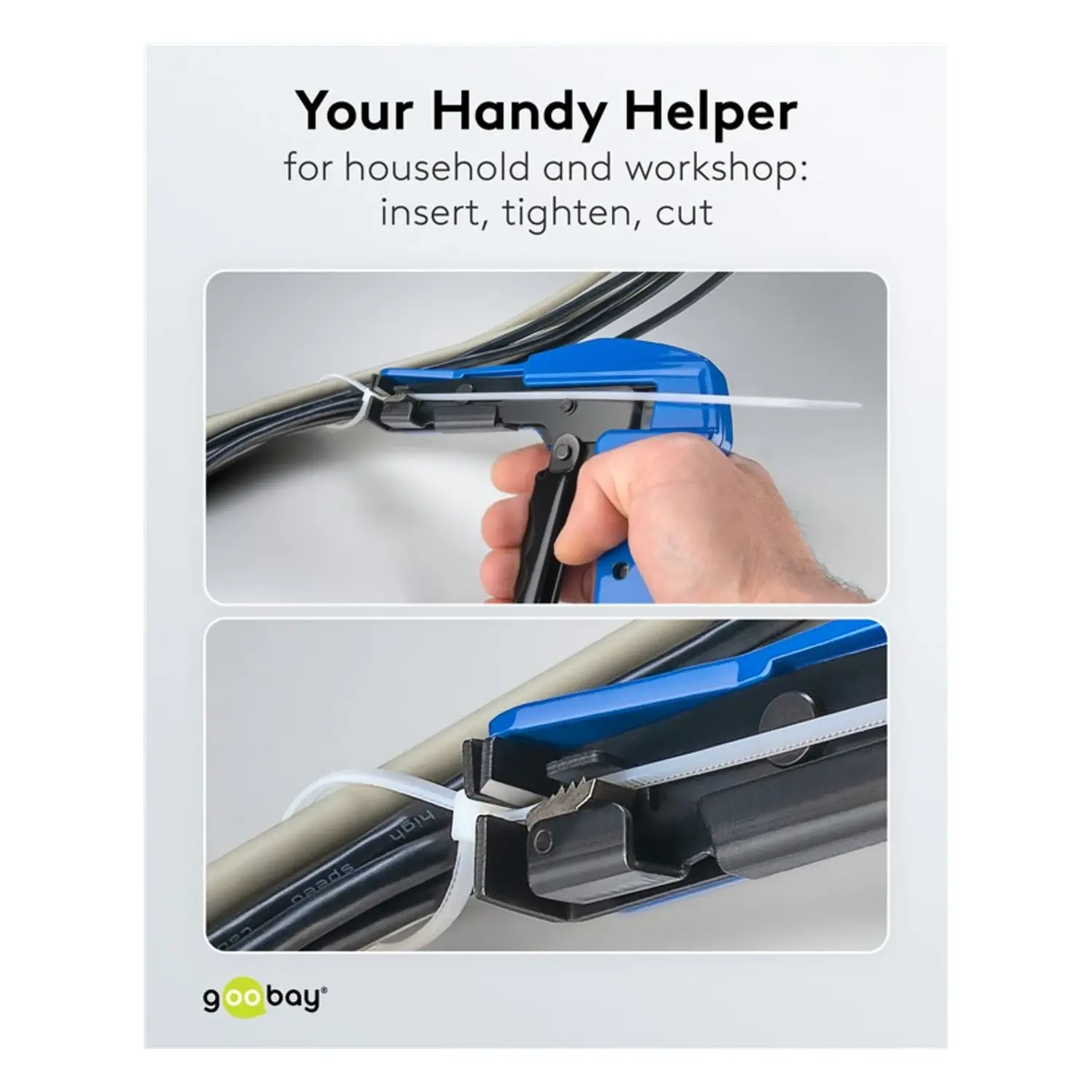 immagine Pinza Fascette Elettriche Goobay 2.2-4.8 mm | Serraggio e Taglio Automatico