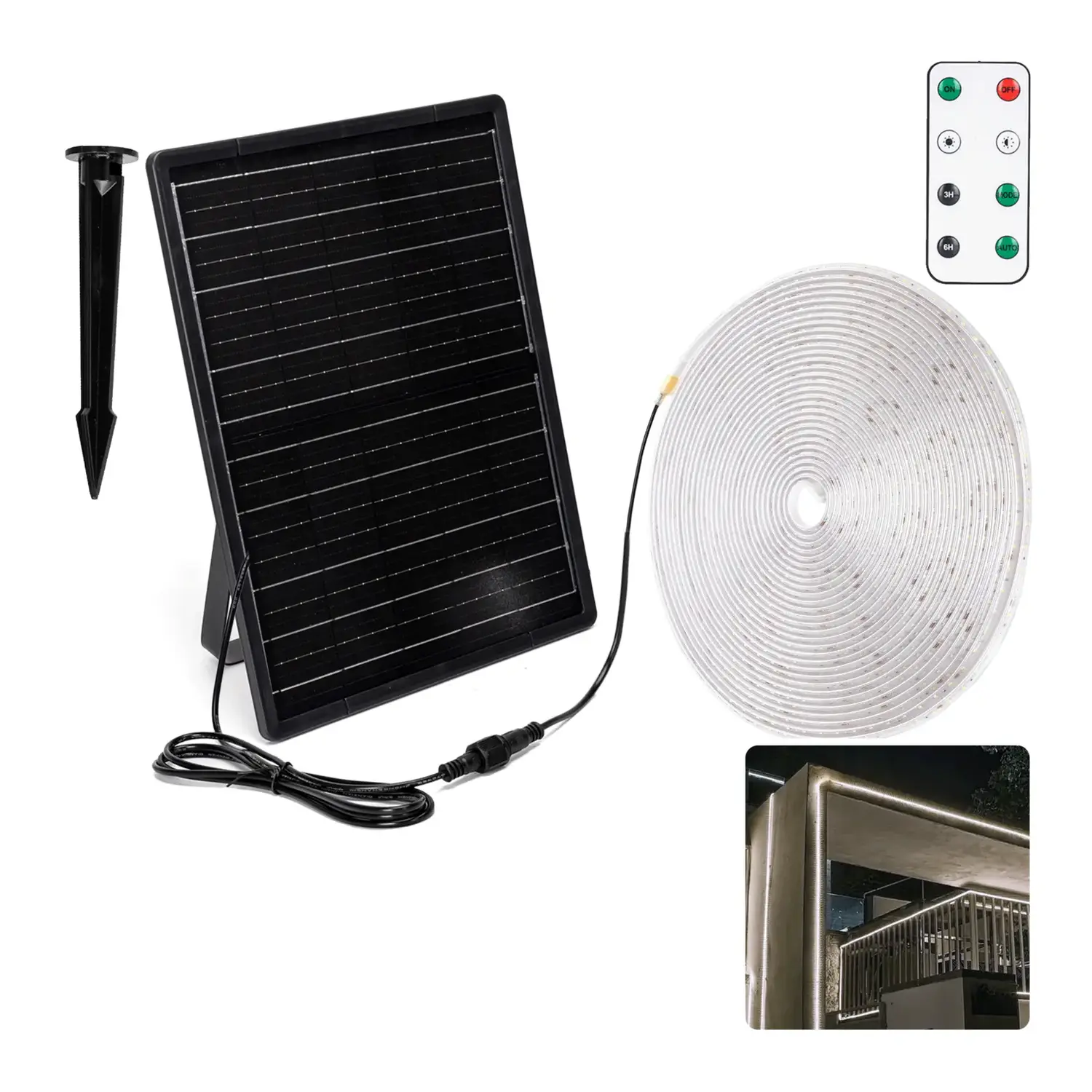 immagine del prodotto Striscia LED solare 20m 6500K 200W