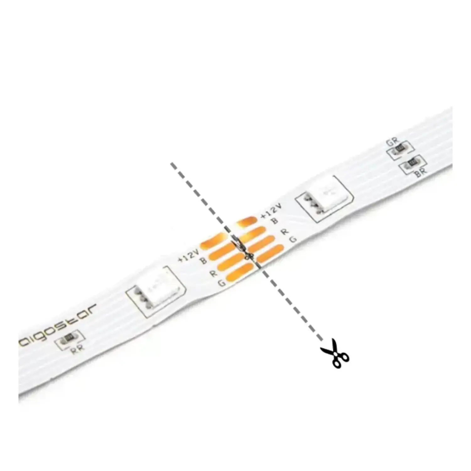 immagine striscia luminosa led a bassa tensione SMD 5m 6500K 24volt 8mm ultraluminosa bianco freddo