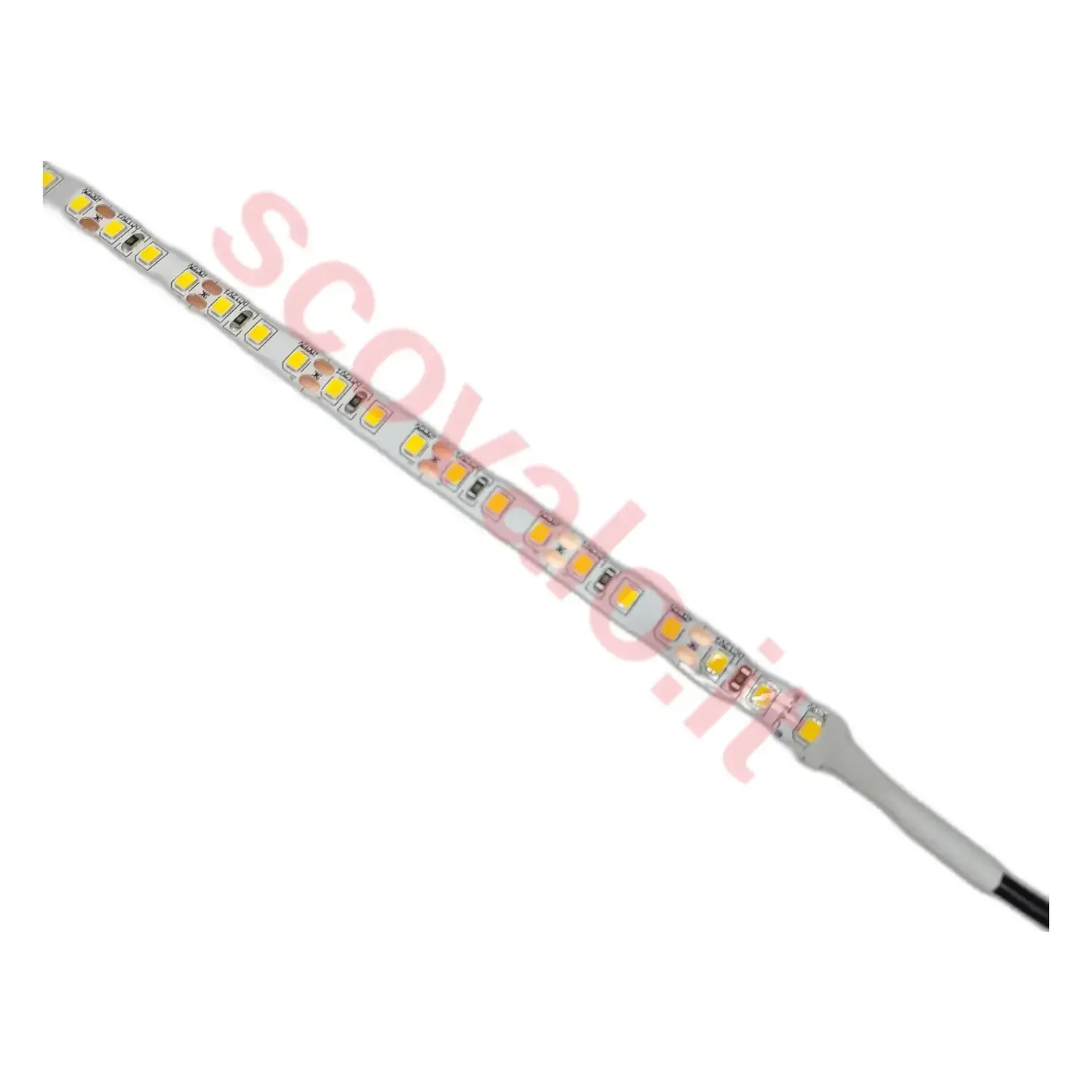 immagine striscia strip led ip20 7.2watt led smd 3528 bianco caldo 5 mt