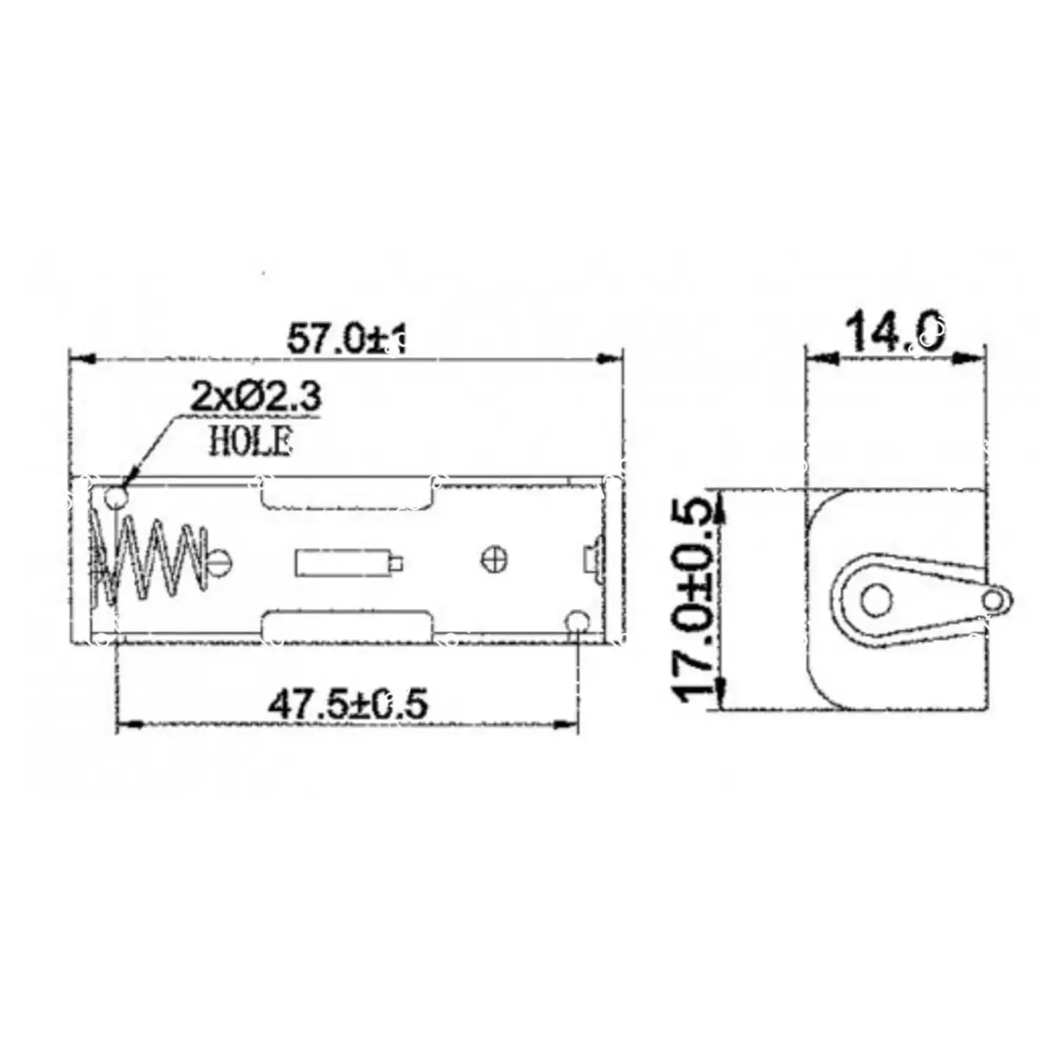 immagine supporto per 1 batteria stilo aa collegamento saldare portabatteria