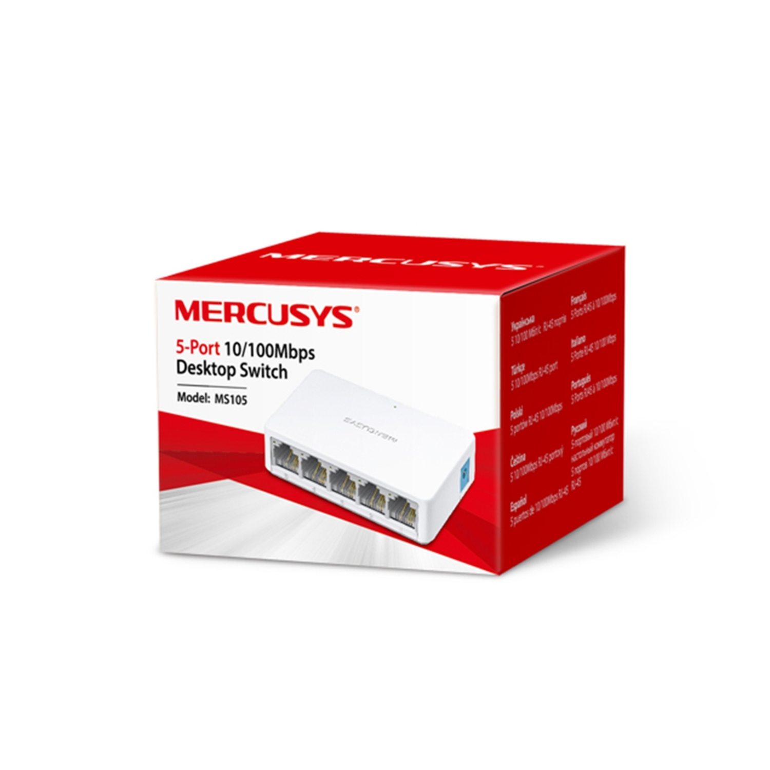 immagine switch di rete rj45 lan ethernet 10-100mbps versione mini 4 porte