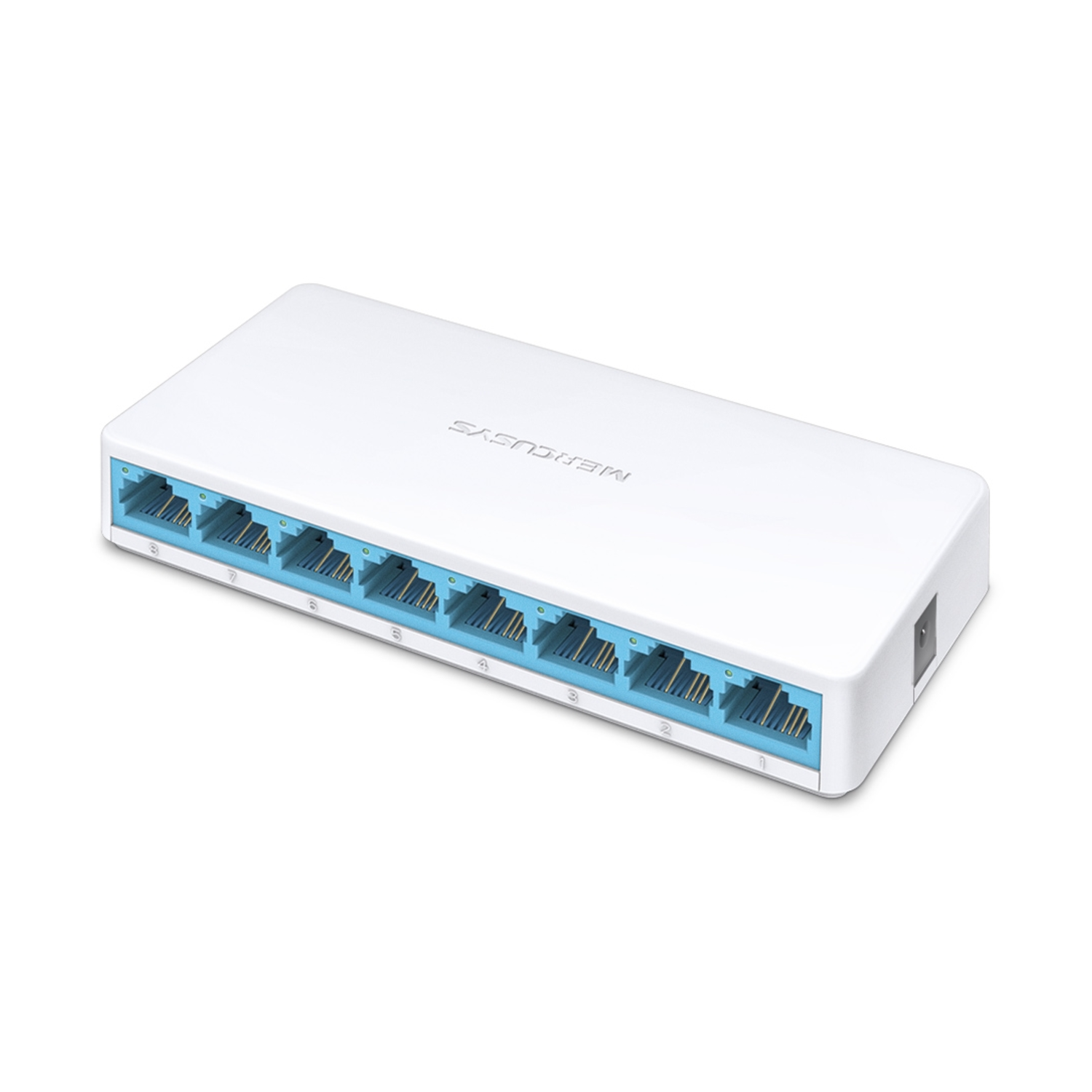 immagine switch di rete rj45 lan ethernet 10-100mbps versione mini 8 porte