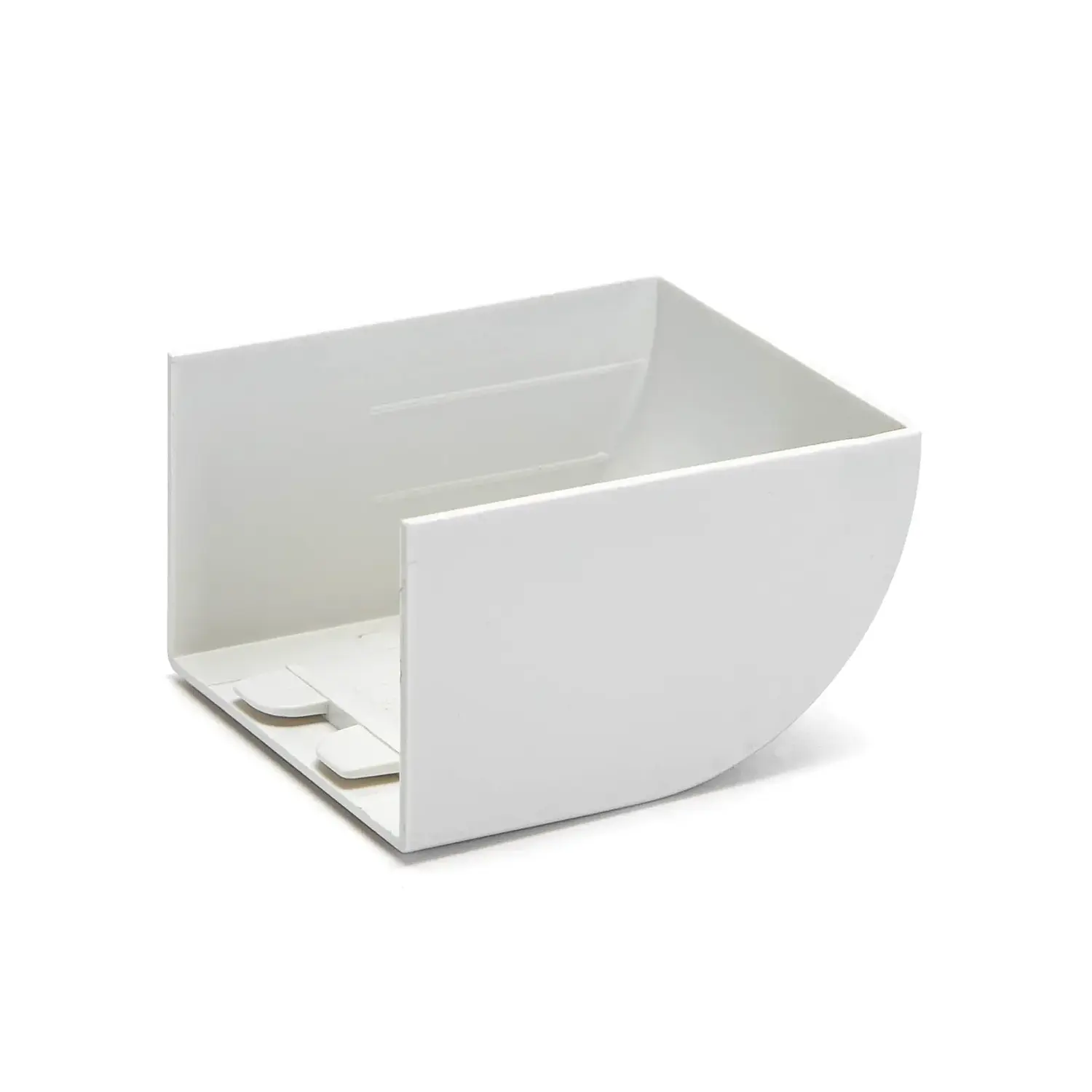 immagine tappo chiusura canalina elettrica quadrato in PVC bianco 60x40mm