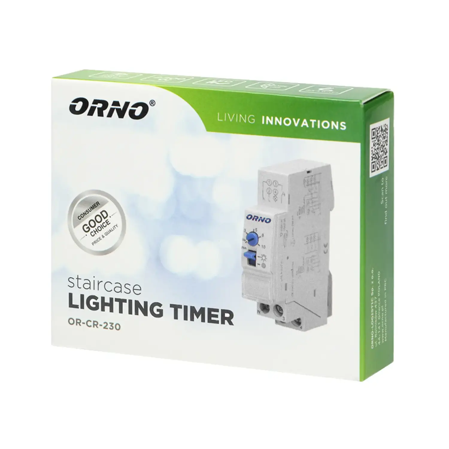 immagine timer relè temporizzatore luci scale guida din regolabile orologio
