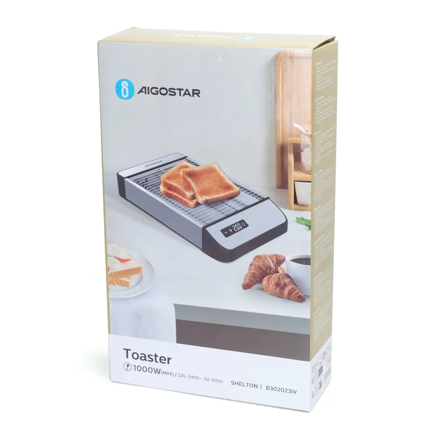 immagine Tostapane 1000W 6 livelli di tostatura