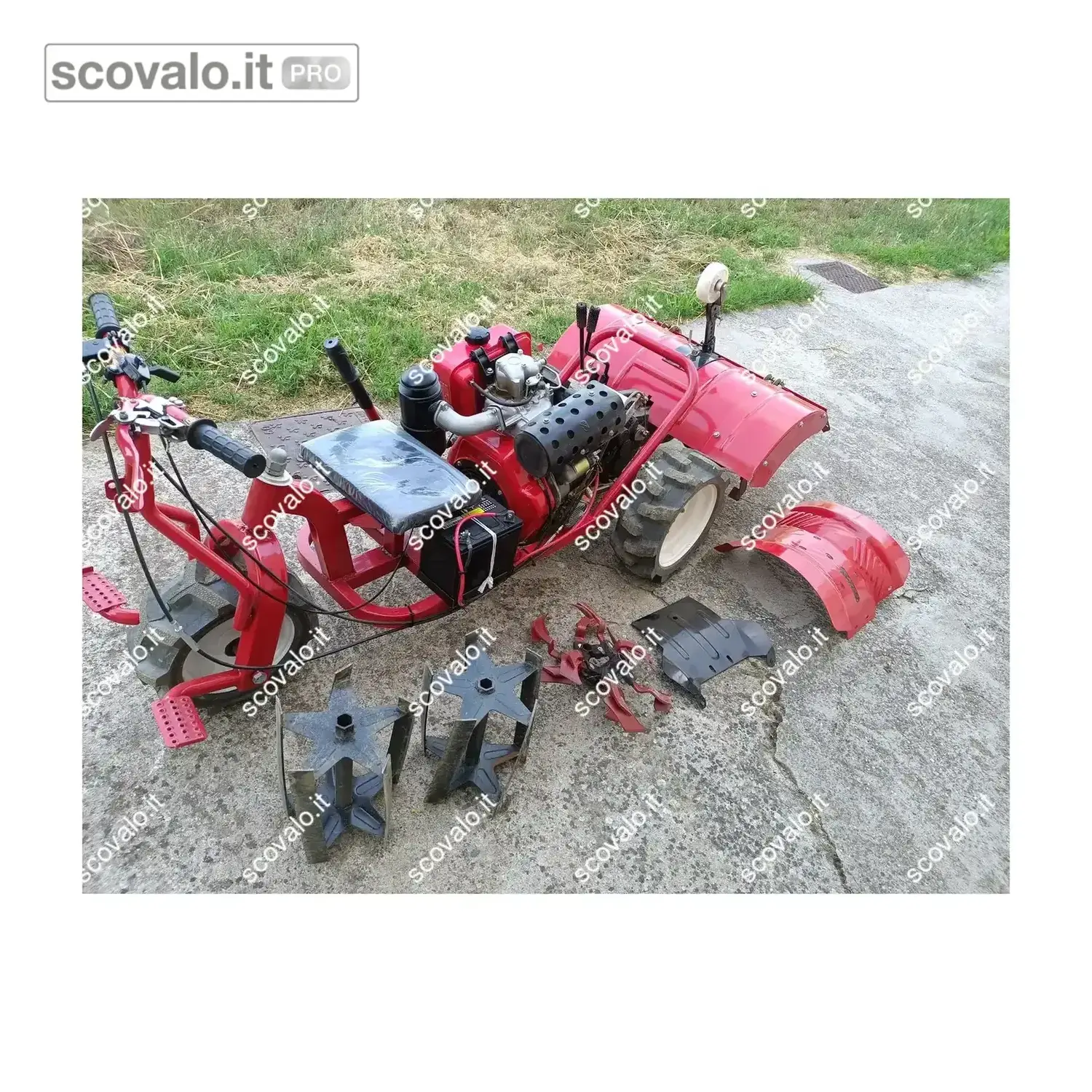 immagine del prodotto Trattorino Motocoltivatore 9.4 CV Diesel 6.9 kW Fresa 90cm Avv.Elettrico Usato