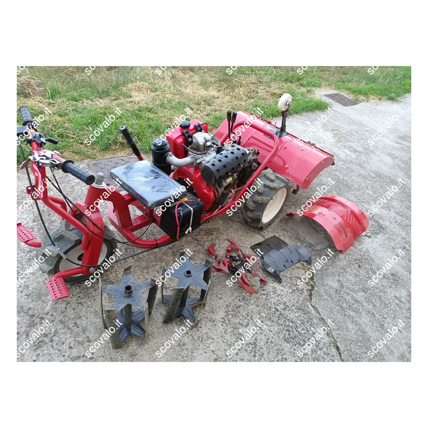 immagine Trattorino Motocoltivatore 9.4 CV Diesel 6.9 kW Fresa 90cm Avv.Elettrico Usato