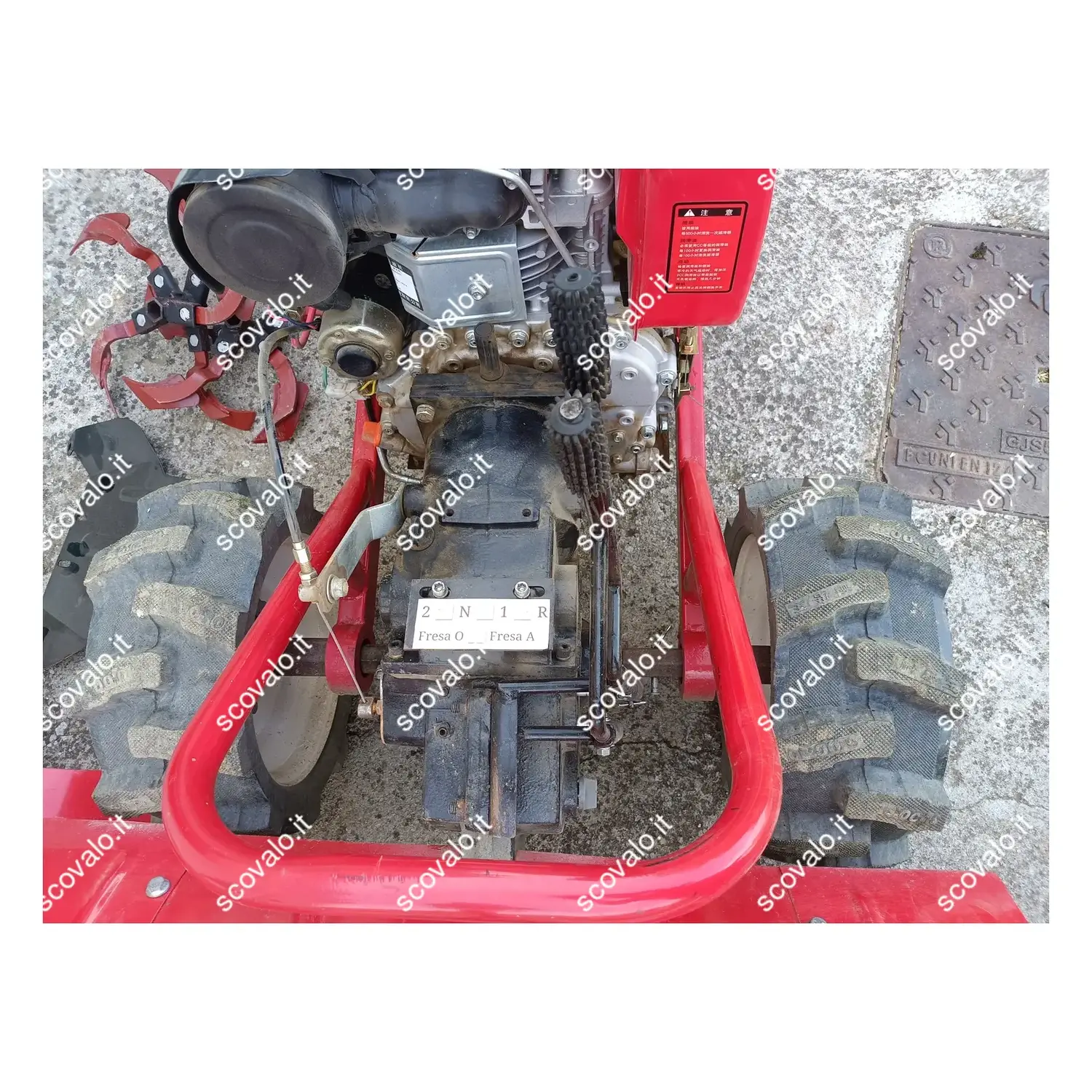 immagine Trattorino Motocoltivatore 9.4 CV Diesel 6.9 kW Fresa 90cm Avv.Elettrico Usato