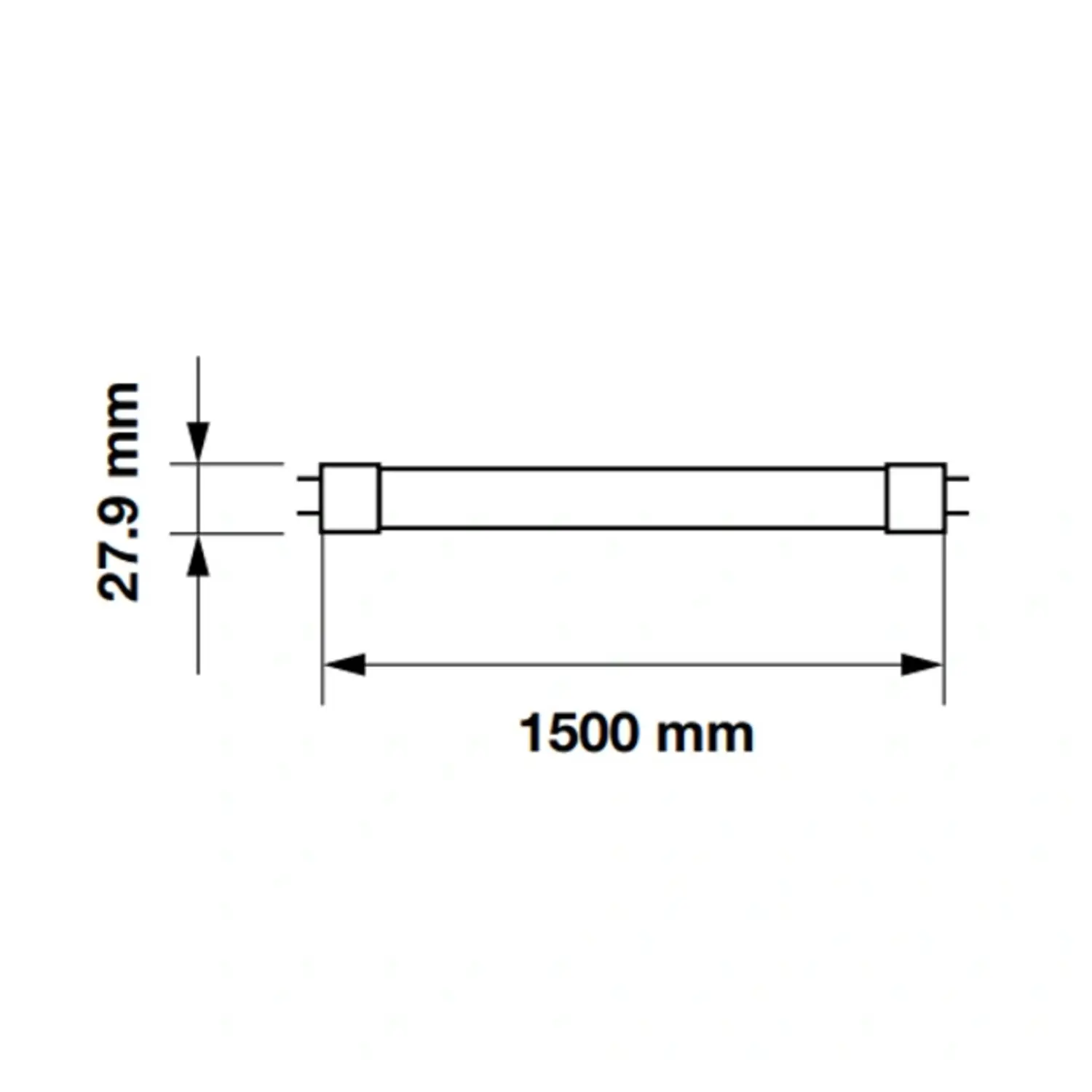 immagine tubo led neon chip samsung g13 22 watt bianco freddo 150 cm