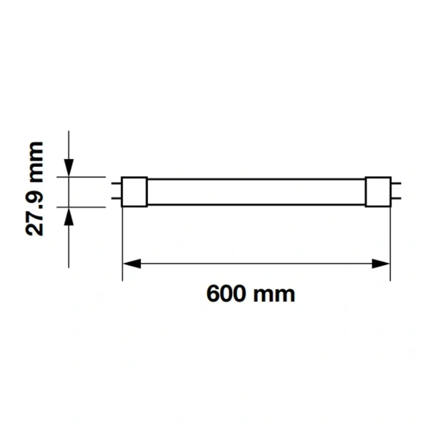 immagine tubo neon led ultra luminoso g13 10 watt bianco freddo 60 cm