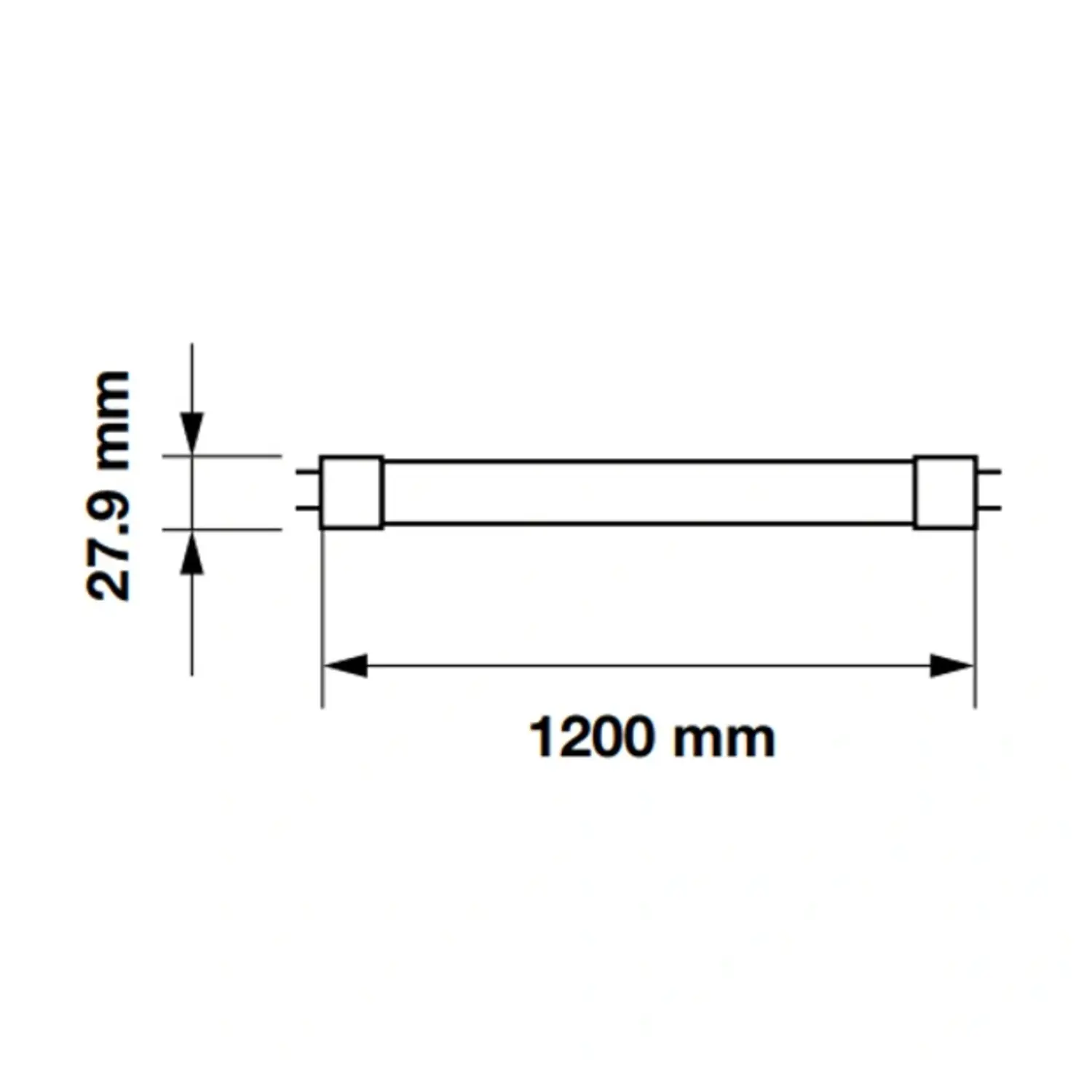 immagine tubo led neon chip samsung g13 18 watt bianco freddo 120 cm