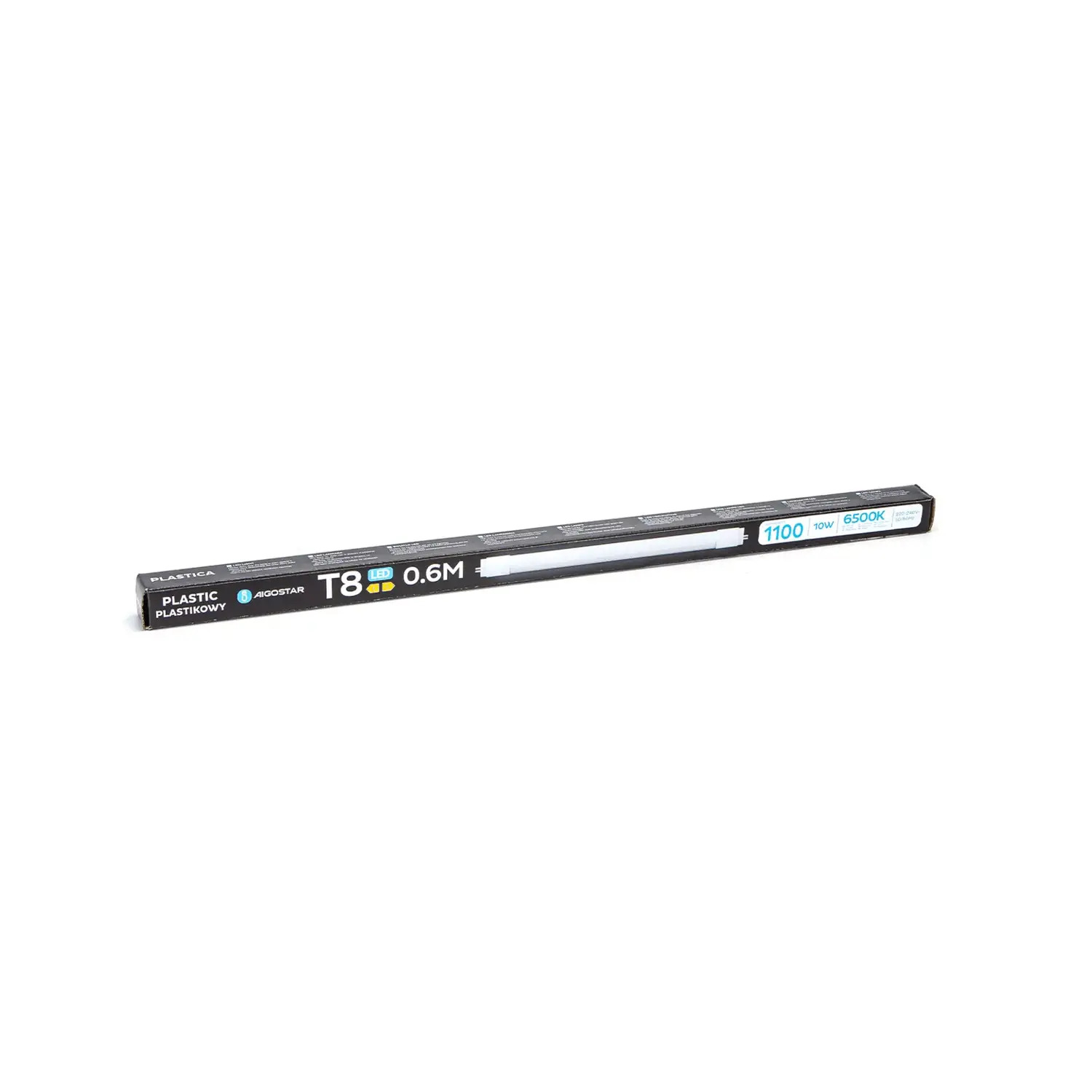 immagine tubo led t8 neon g13 10 watt bianco freddo 60 cm