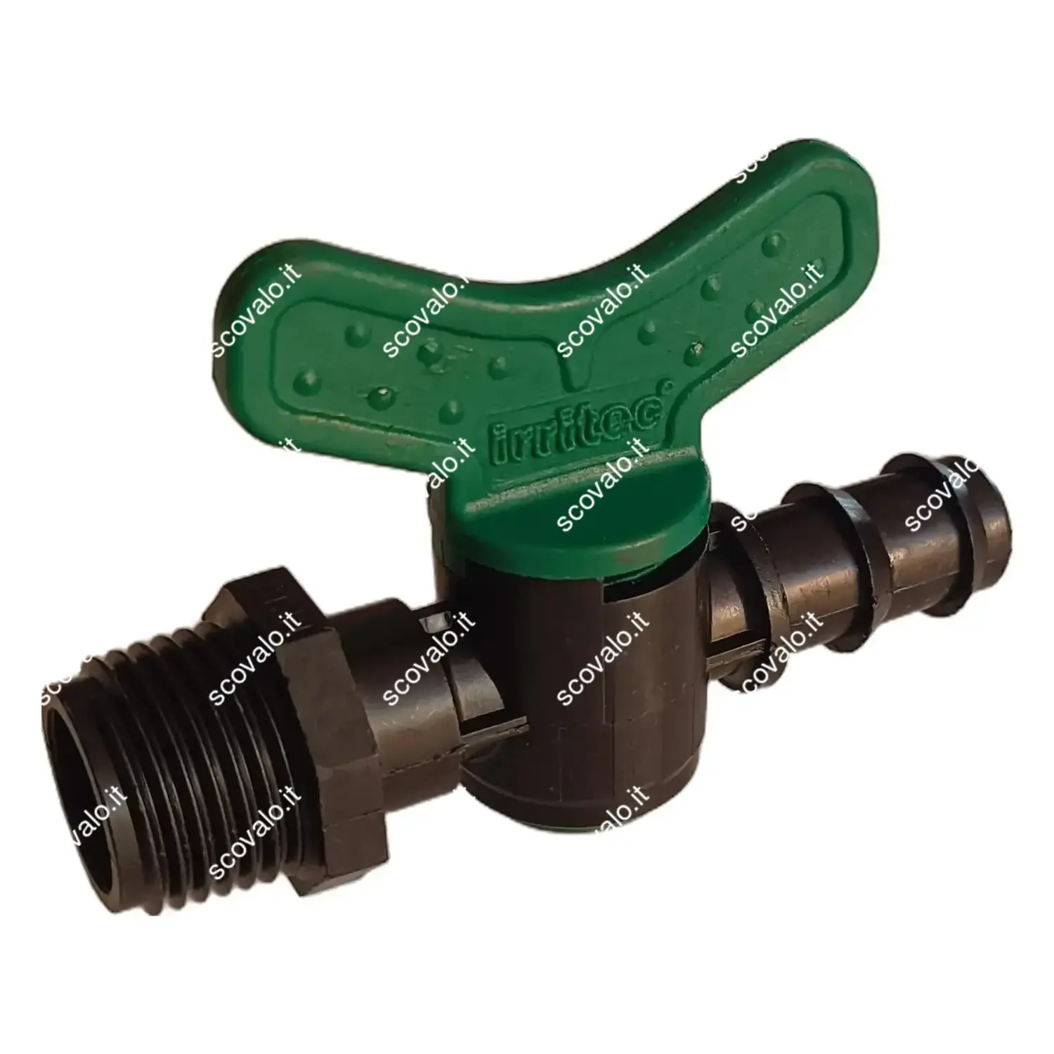 immagine valvola rubinetto ala gocciolante manichetta da 16mm a 1/2" filettato