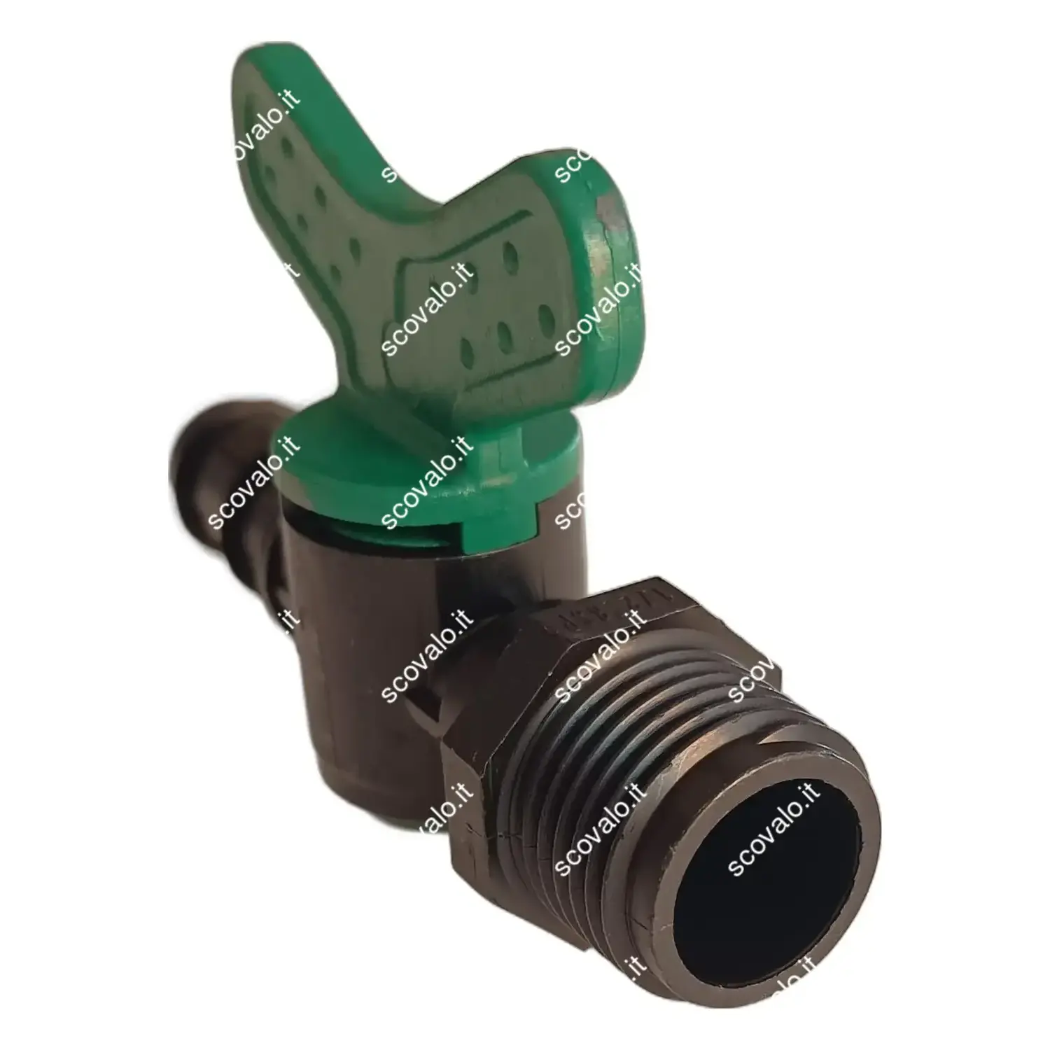 immagine valvola rubinetto ala gocciolante manichetta da 16mm a 1/2" filettato