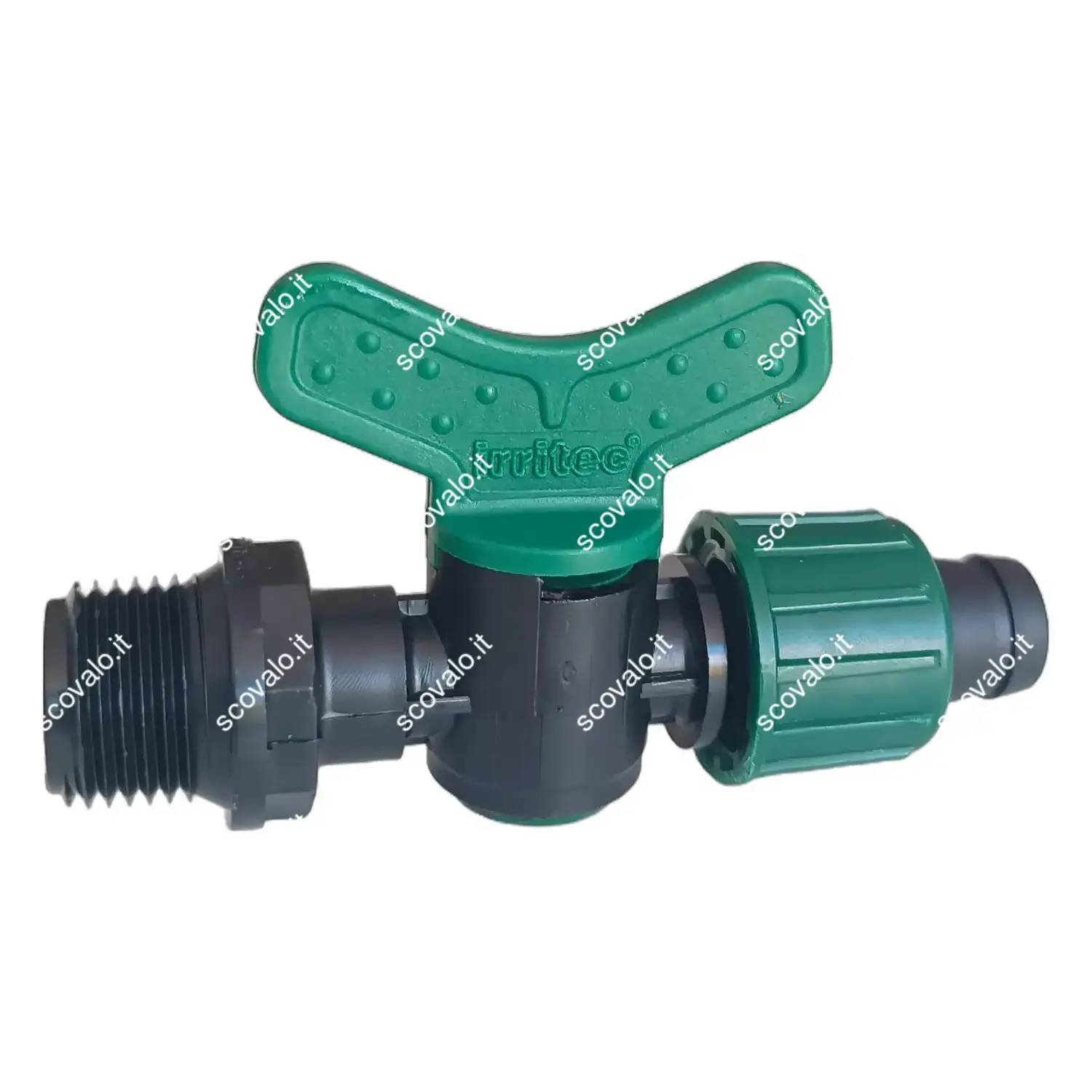 immagine valvola rubinetto ala gocciolante manichetta da 16mm a 1/2" filettato