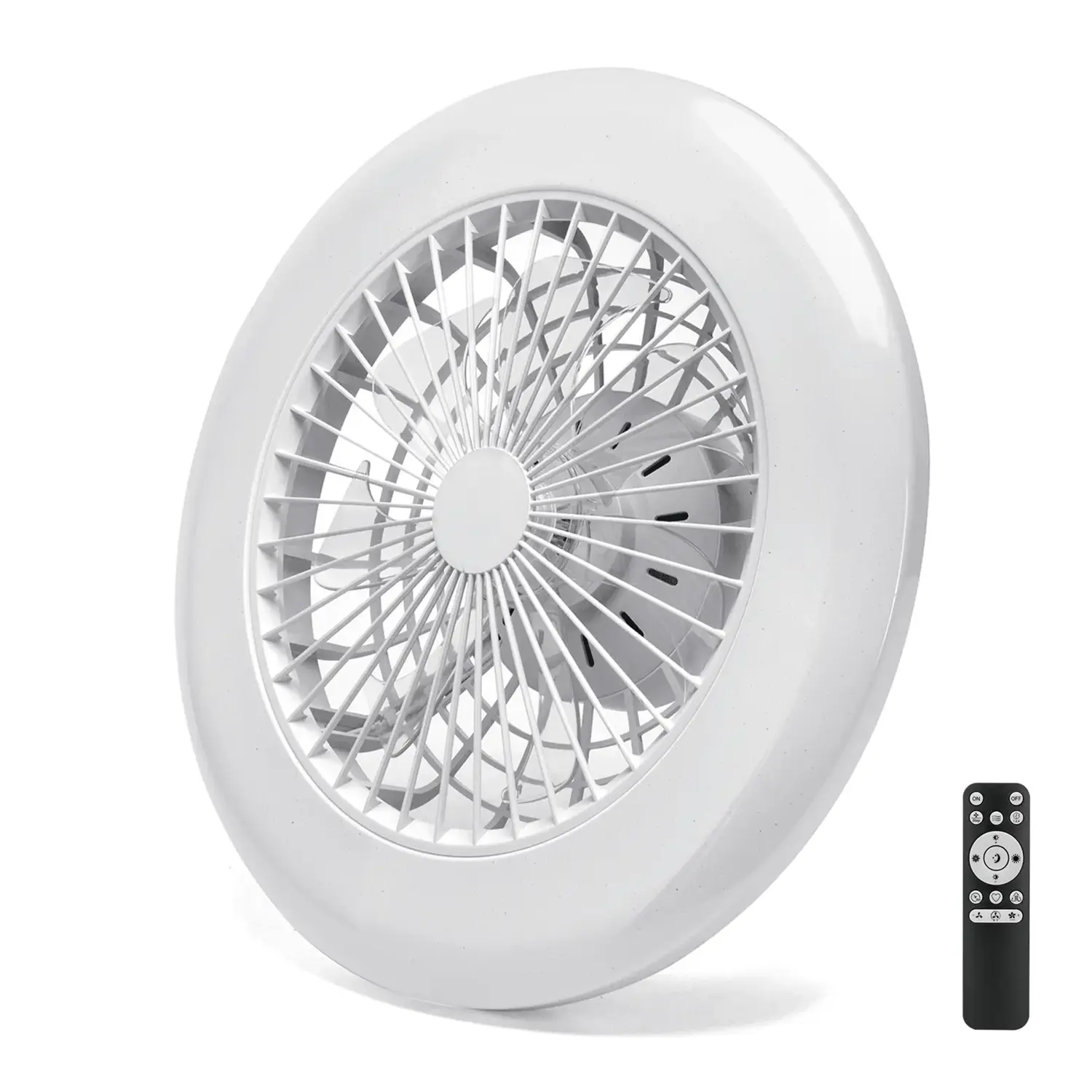 immagine del prodotto Ventilatore con luce LED DC18W+40W CCT con telecomando