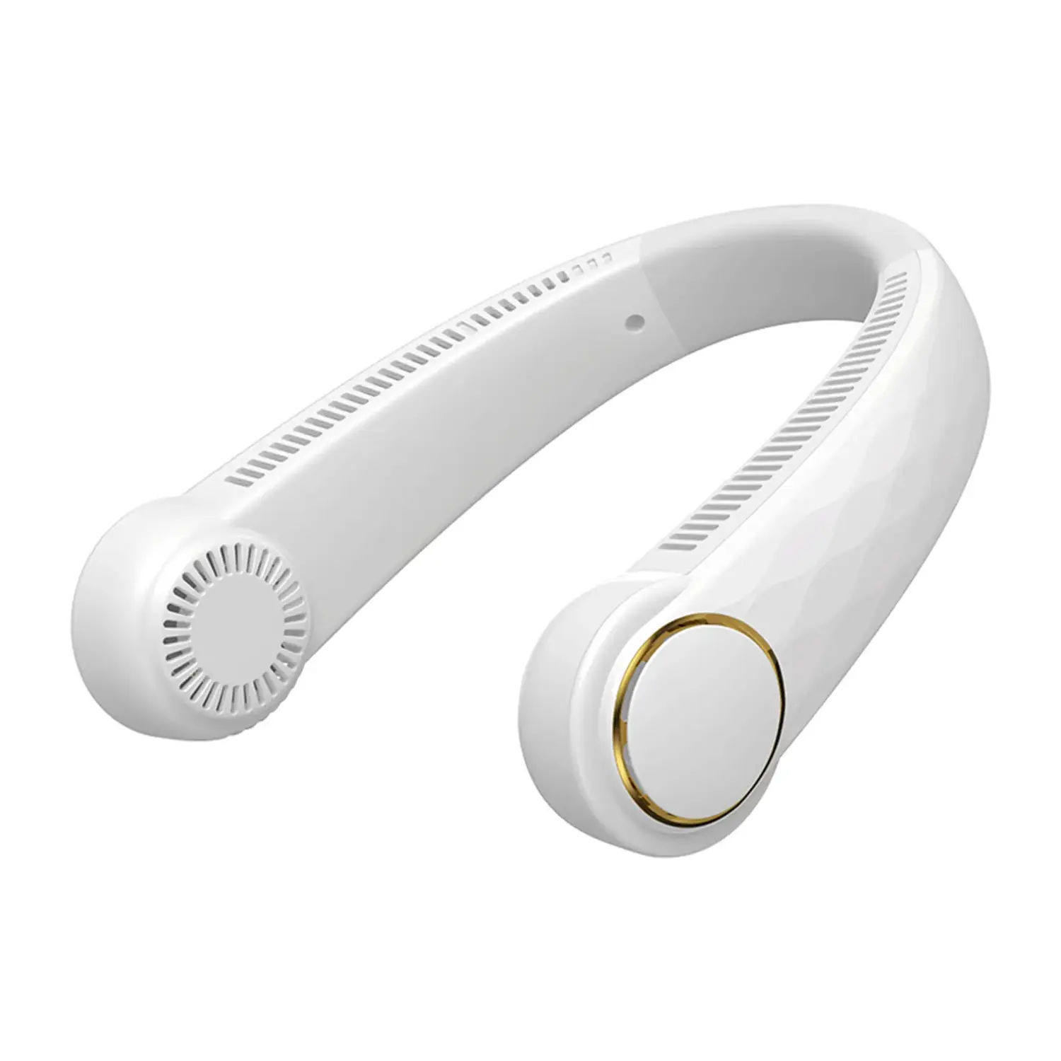 immagine del prodotto Ventilatore da collo 8 pollici, a 3 velocità, 2000mAh, angolo regolabile, bianco