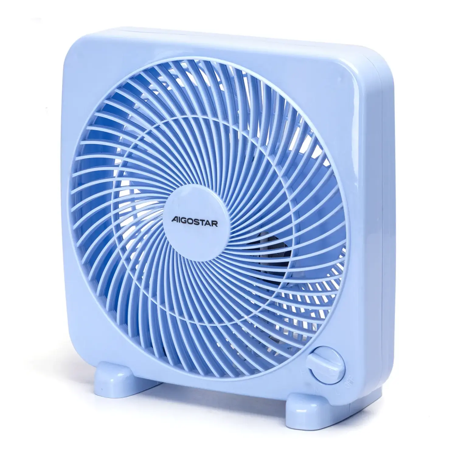 immagine del prodotto Ventilatore da tavolo 9 pollici, 3 pale, 3 velocità, blu