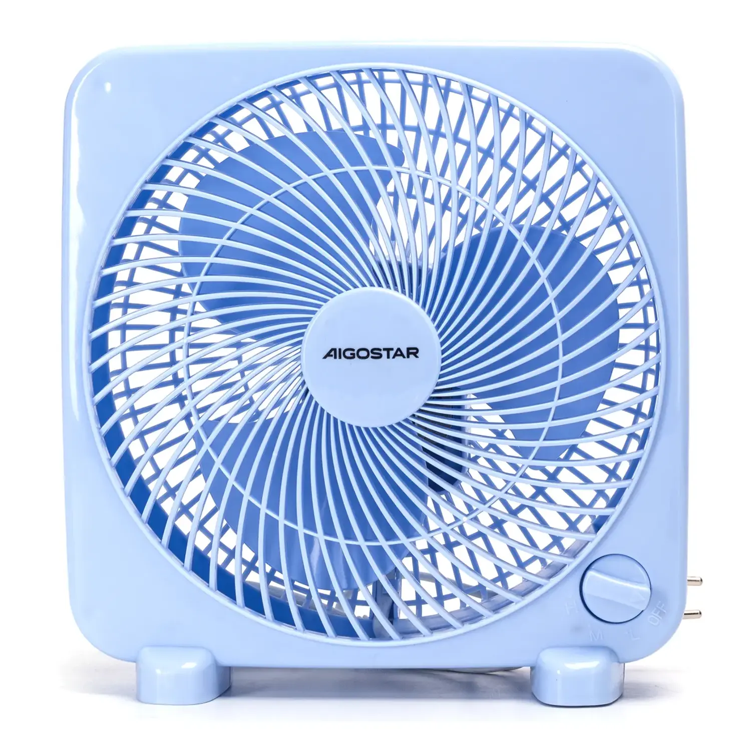 immagine Ventilatore da tavolo 9 pollici, 3 pale, 3 velocità, blu