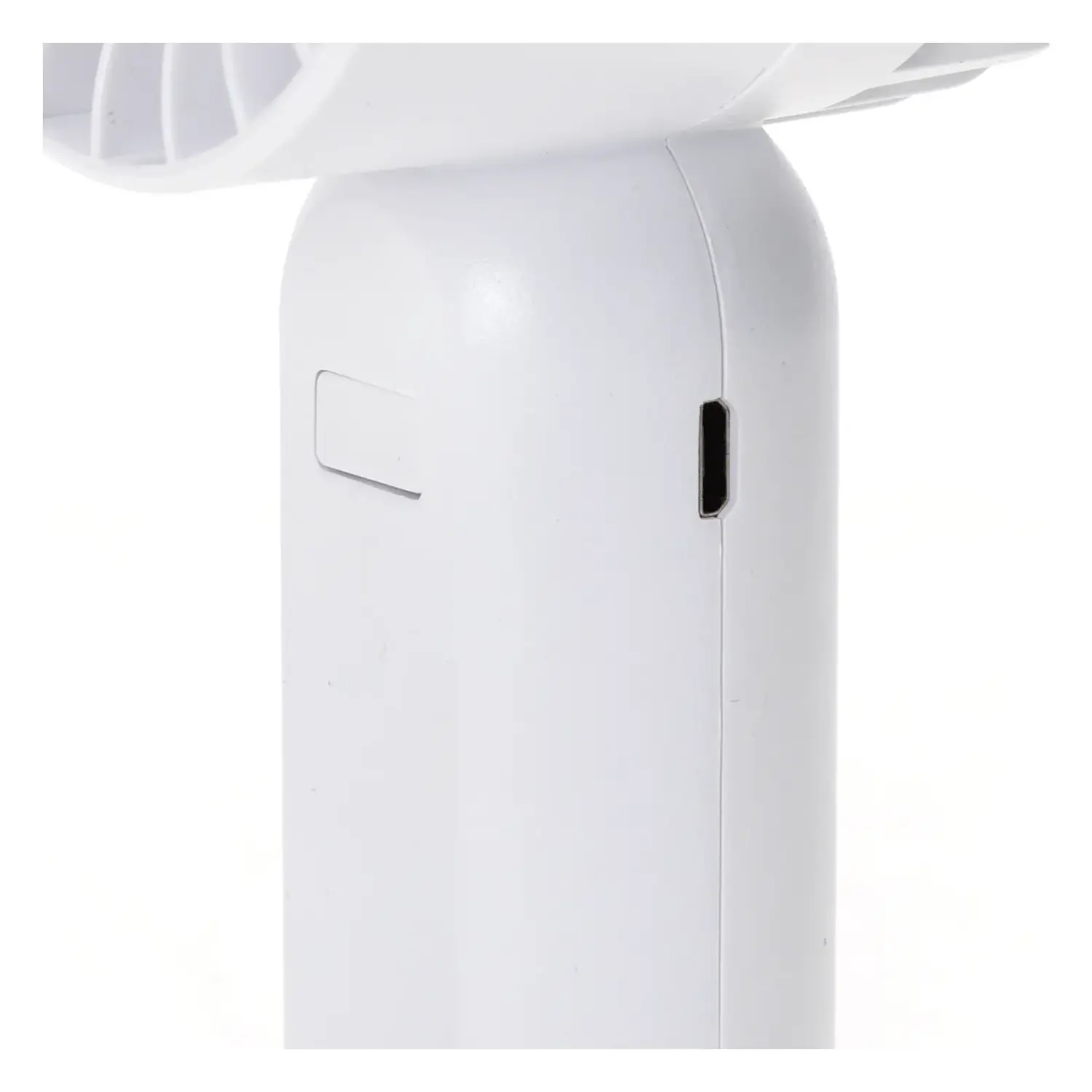 immagine Ventilatore portatile da 2,7 pollici, 7 pale, 3 velocità, 500mAh, bianco