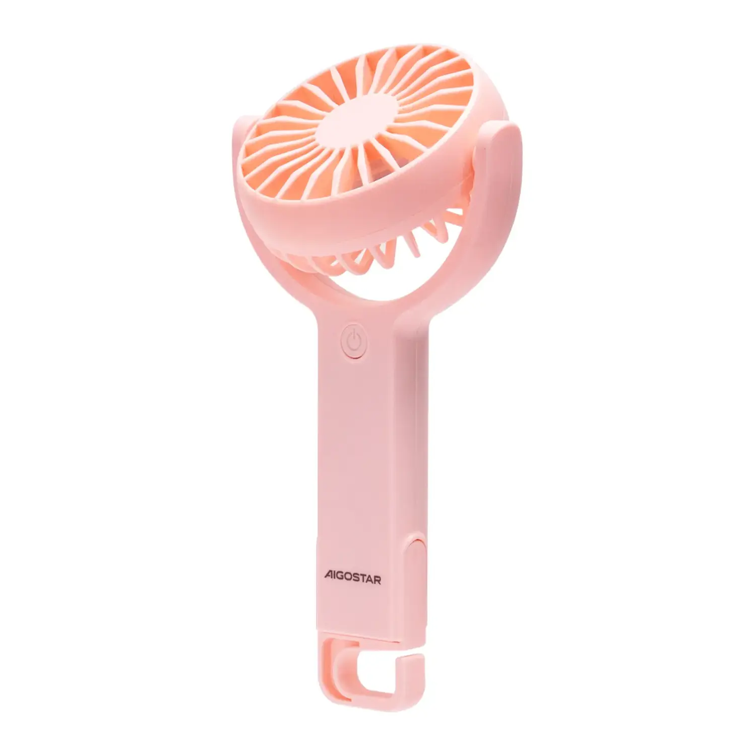immagine del prodotto Ventilatore portatile da 3 pollici, 7 pale, 5 velocità, 1200mAh, rosa