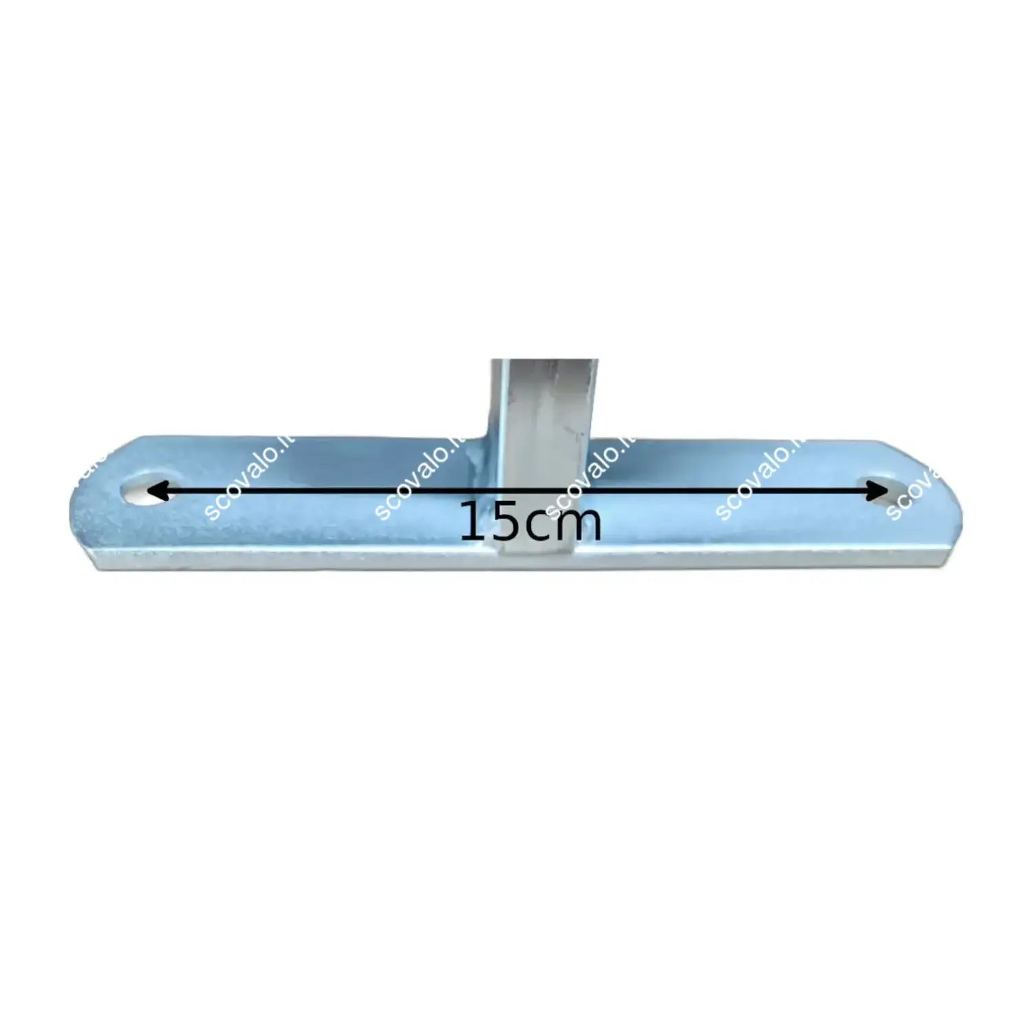 immagine zanca da tassellare staffa tipo emilia fissaggio antenna tv palo 10 cm