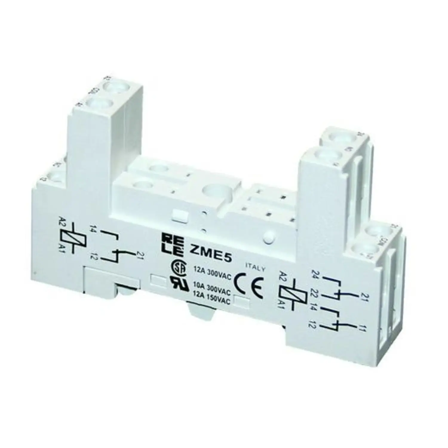 immagine del prodotto zoccolo per mini relè base con contatti 1 modulo italiana relè